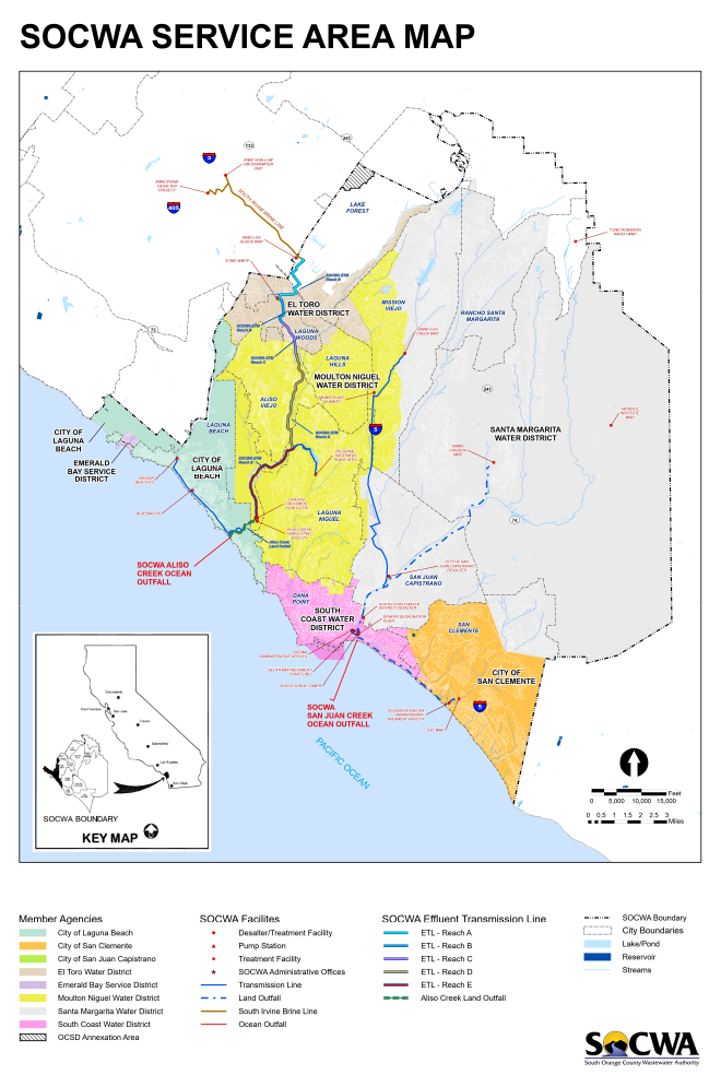 SOCWA Service Area Map
